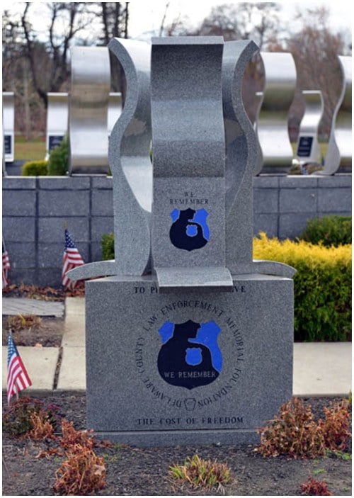 A group of officers who recognized the need to memorialize the fallen officers of Delaware County, Pennsylvania, established the Delaware County Law Enforcement Memorial Foundation in 1998.