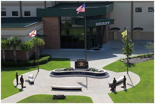 Dedicated in January 2011, the Polk County Sheriff’s Office Memorial pays tribute to the law enforcement officers and their K-9 partners who paid the ultimate price while serving the citizens of Polk County, Florida.