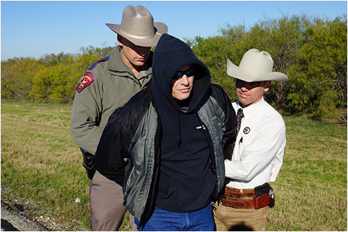 Texas Officers Arrest Suspect (Stock Image)