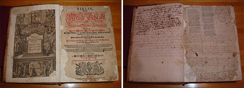 1706 German Language Family Bible