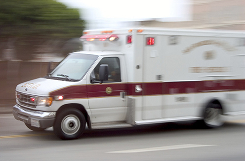 Ambulance in Motion (Stock Image)