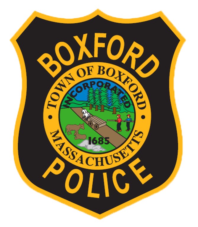 Image of the Boxford, Massachusetts, Police Department shoulder patch.
