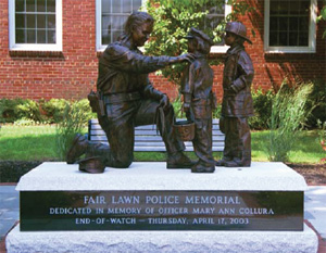 The Fair Lawn, New Jersey Police Department presents its memorial dedicated in honor and memory of Officer Mary Ann Collura, an 18-year veteran who made the ultimate sacrifice in the line of duty.
