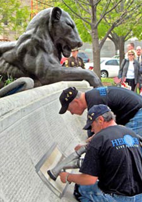 Craftsmen Engrave Names at National Law Enforcement Officers Memorial