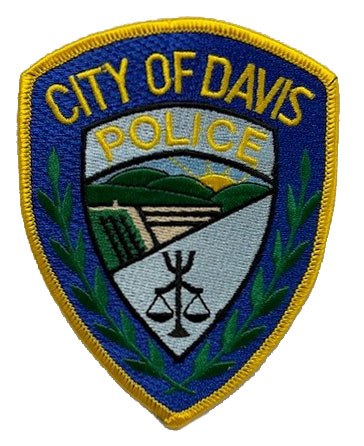 The shoulder patch of the Davis, California, Police Department.