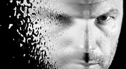 Depiction of Face Shattering (Stock Image)