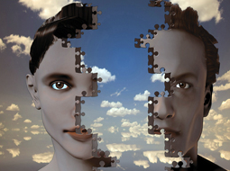 Faces with Jigsaw Puzzle Edges (Stock Image)