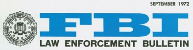 FBI Law Enforcement Bulletin Logo in 1972