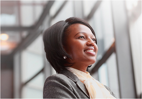 Business Woman Smiling (Stock Image)