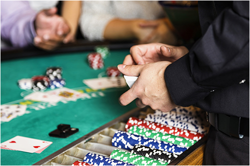 Gambling Table at a Casino (Stock Image)