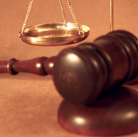 Gavel and Scales of Justice (Stock Image)