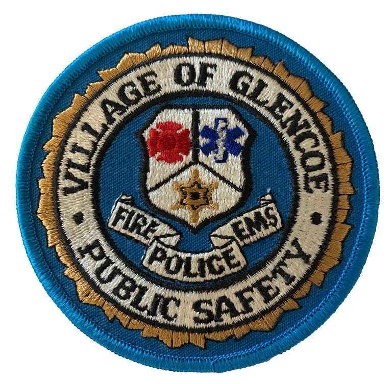 The shoulder patch of the Glenco, Illinois, Department of Public Safety.