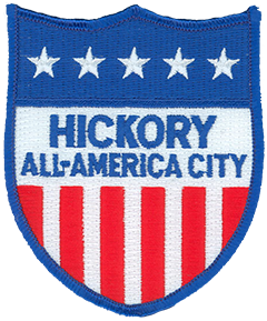 The Hickory, North Carolina, Police Department has two service patches worn on opposite sleeves of its uniform. The stars-and-stripes-influenced “All-America City” patch worn on the right uniform sleeve honors Hickory’s three-time win of the National Civic League’s prestigious All-America City Award in 1967, 1987, and 2007. The award was founded in 1949 to recognize cities in which citizens, businesses, nonprofit organizations, and government agencies work together to meet the community’s needs and solve common problems.