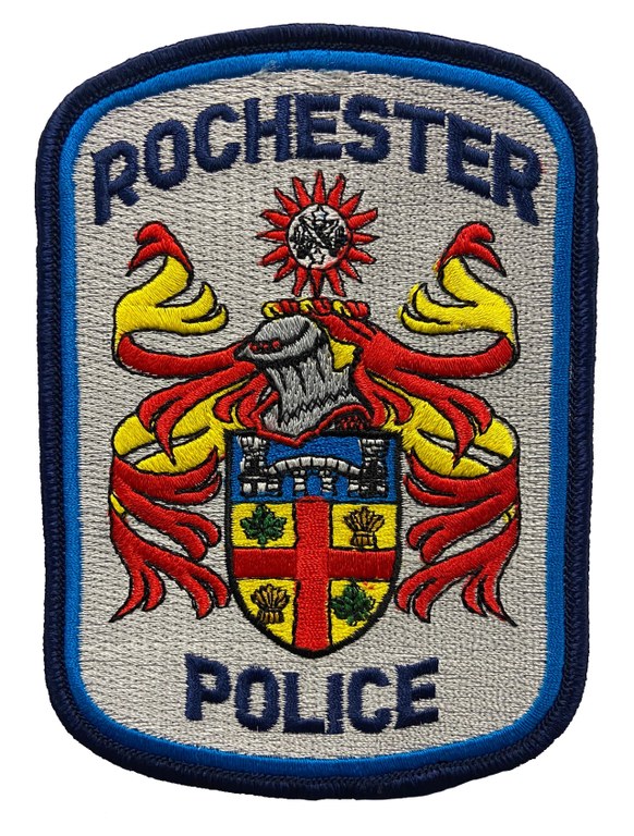 The shoulder patch of the Rochester, Illinois, Police Department.