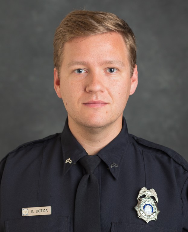 Corporal Kyle Botica serves with the University of Tennessee Police Department in Knoxville.