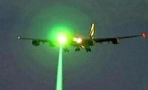 Laser Strike on a Commercial Airliner