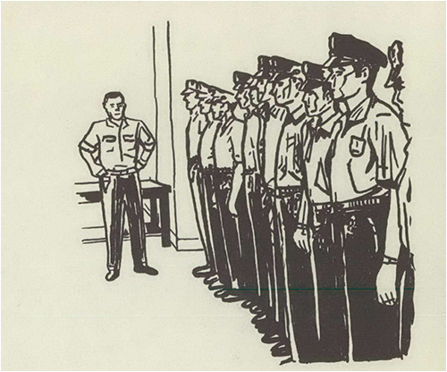 Sketch of Law Enforcement Officers