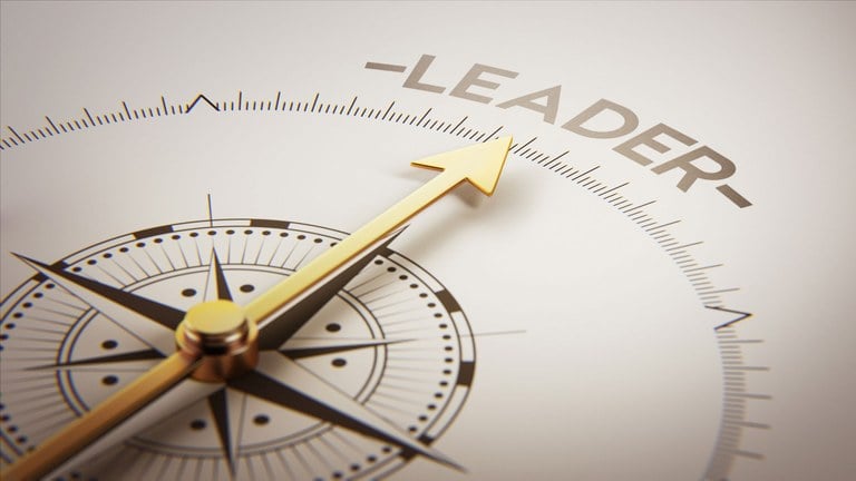 Stock image of a leadership compass.