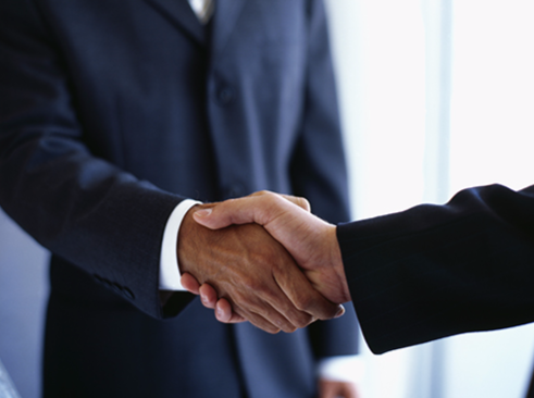 Two Men Shaking Hands (Stock Image)