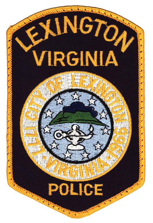 An image of the should patch of the Lexington, Virginia, Police Department.