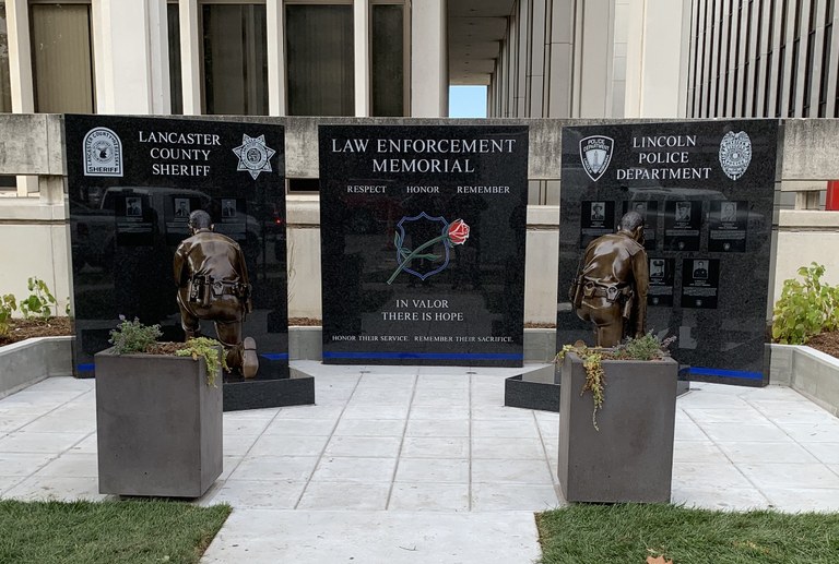 Lincoln/Lancaster, Nebraska, Law Enforcement Memorial (day)