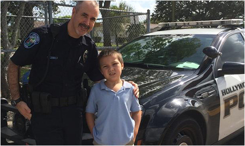 Hollywood Police Officer with Student