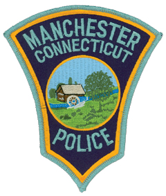 The interesting shape of the Manchester, Connecticut, Police Department patch resembles a white mulberry leaf, commonly fed upon by the silkworms providing the silk that contributed to the growth, culture, and fame of the town. Named after the major textile center in England, Manchester was the center of the silk industry throughout the 19th and early 20th century. 