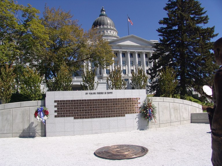 An image of the current Utah Law Enforcement Memorial.