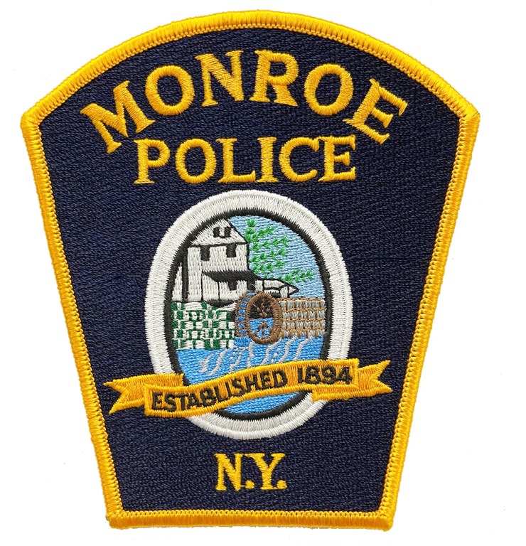 The shoulder patch of the Monroe, New York, Police Department.
