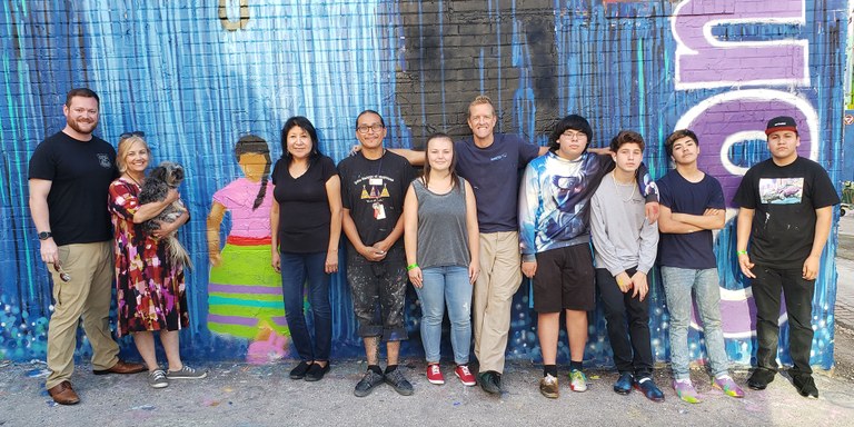 Local Teens and Mural Project