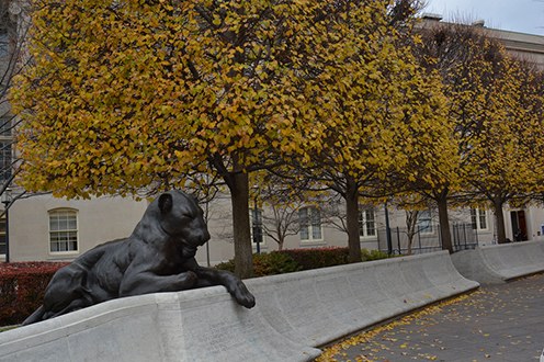 A section of the National Law Enforcement Officers Memorial in Washington, D.C. 