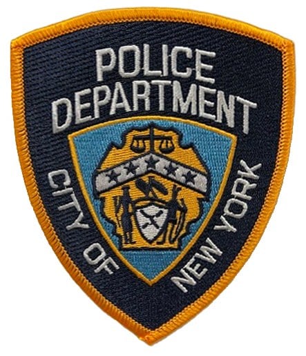 The shoulder patch of the New York City Police Department.