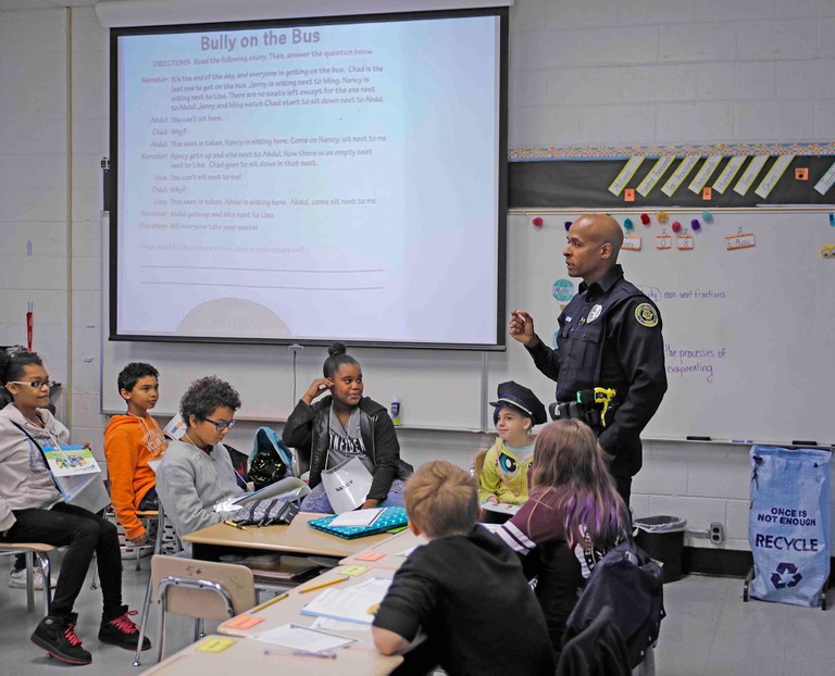 Officer in Classroom