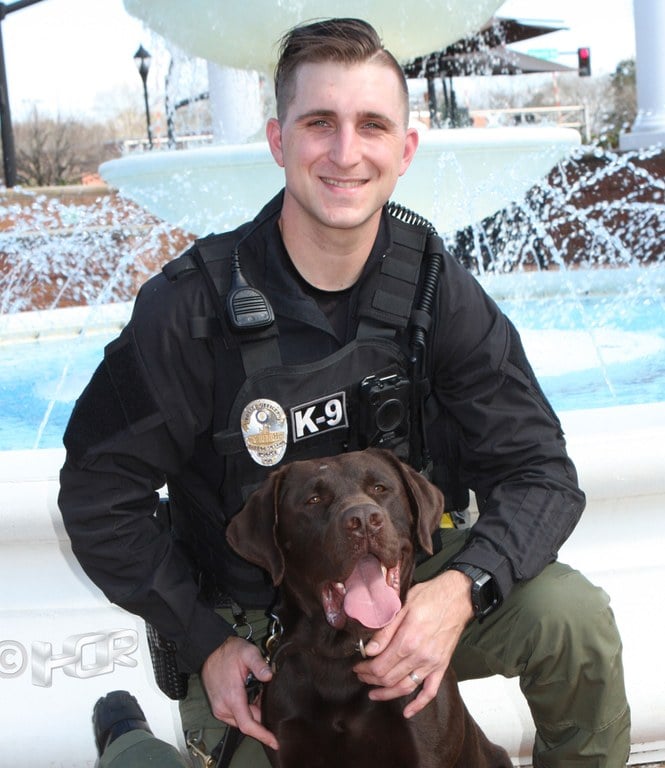 K9 Officer Daniel Sperano of the Smyrna, Georgia, Police Department.