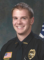 Service photo of Officer Joshua Klaseus of the Saint Peter, Minnesota, Police Department.