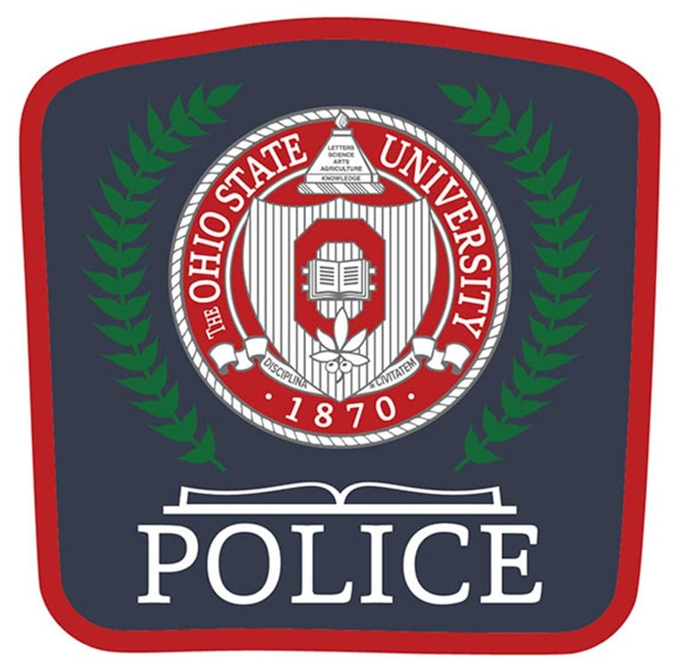 The police patch of the Ohio State University Police Department, San Antonio, Texas.