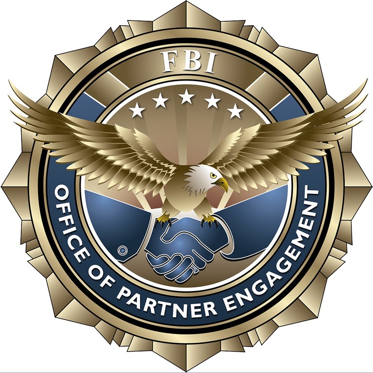 The seal of the FBI's Office of Partner Engagement.