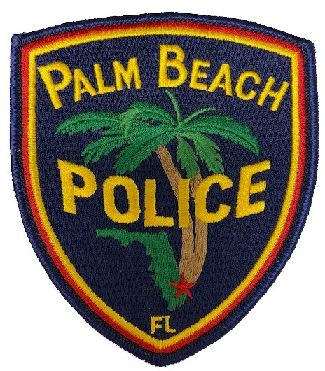 The shoulder patch of the Palm Beach, Florida, Police Department.