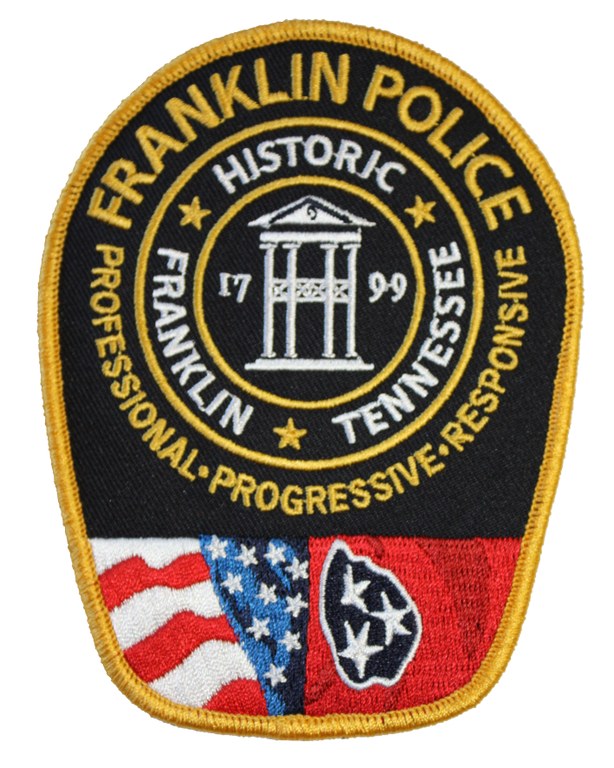 The shoulder patch of the Franklin, Tennessee, shoulder patch.