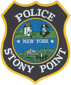 All three depictions on the patch of the Stony Point, New York, Police Department are a reference to the significant role the town played in the Revolutionary War. The Battle of Stony Point, which took place on July 16, 1779, was a quick and daring assault on a British outpost that afforded the Continental Army a major morale victory. The Stony Point Lighthouse, built in 1826, sits on the site of the battle and is depicted on the left. A bust of General “Mad” Anthony Wayne, the architect of the battle, is shown on the right. At the bottom is a Revolutionary-era building and artillery piece on the Stony Point Battlefield adjacent to the Hudson River.