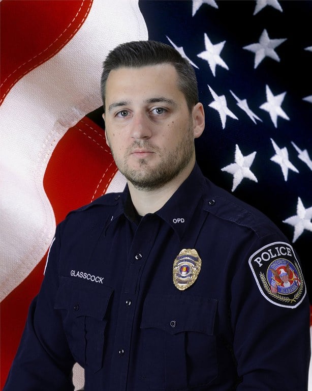 Photo of Patrolman Cory Glasscock of the Oneonta, Alabama, Police Department.