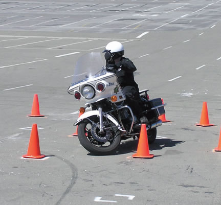 Motorcycle Officer in Training
