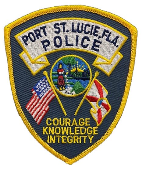 The shoulder patch of the Port St. Lucie, Florida, Police Department.
