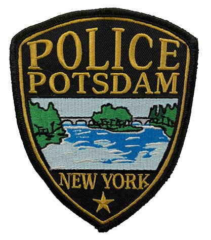 The shoulder patch of the Potsdam, New York, Police Department depicts the picturesque Fall Island.