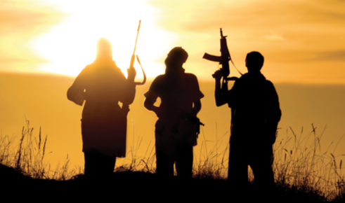 Silhouettes of Radical Islamists