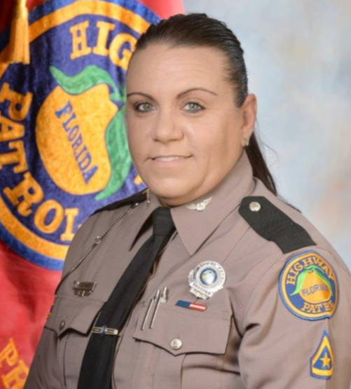 Trooper Toni Schuck of the Florida Highway Patrol.